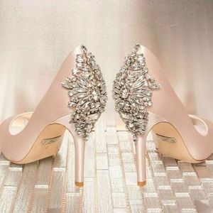 Badgley Mischka Peeptoe Heels